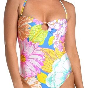 Bright Floral One-Piece Swimsuit